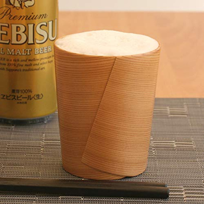 Kurikyu Odate Bentwood Award Winning Super Light Beer Cup