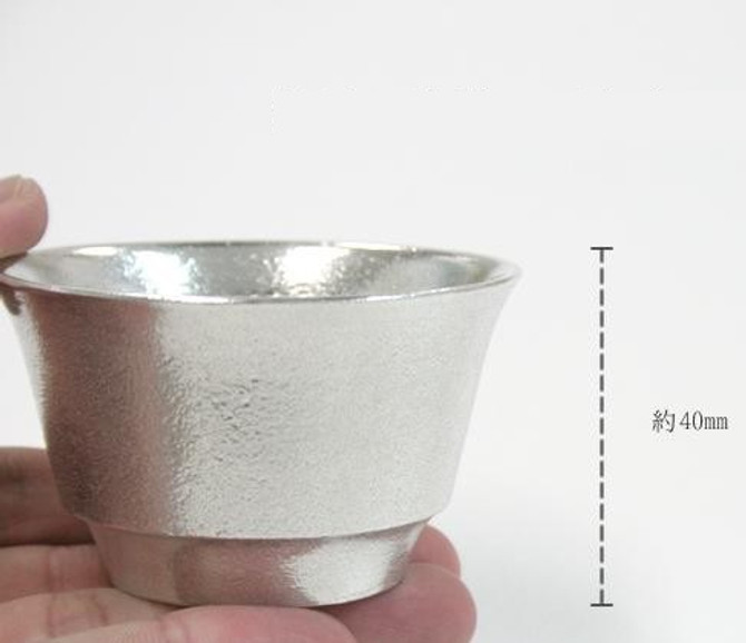 100% Tin Sake Cup "YOMOYAMA"