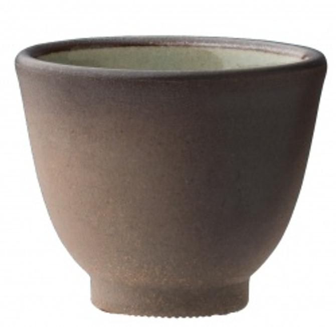 Fujiso Green Teacup Made of Banko Earthenware