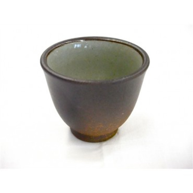 Fujiso Green Teacup Made of Banko Earthenware