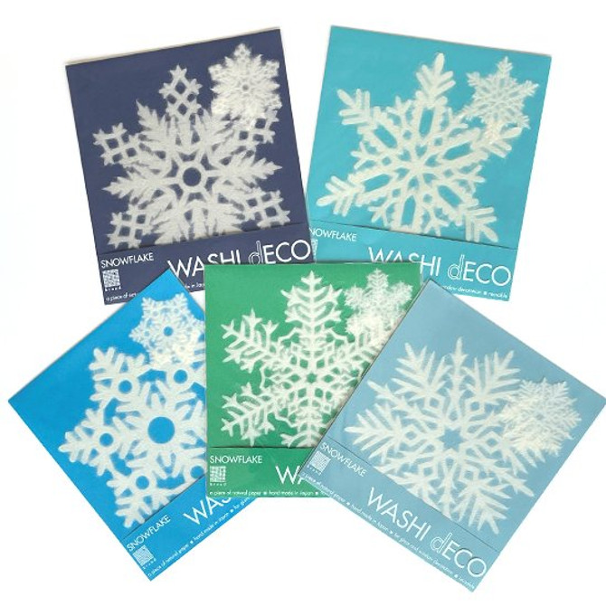 IEDA Reusable Mino Paper Window Decoration SNOWFLAKE Large