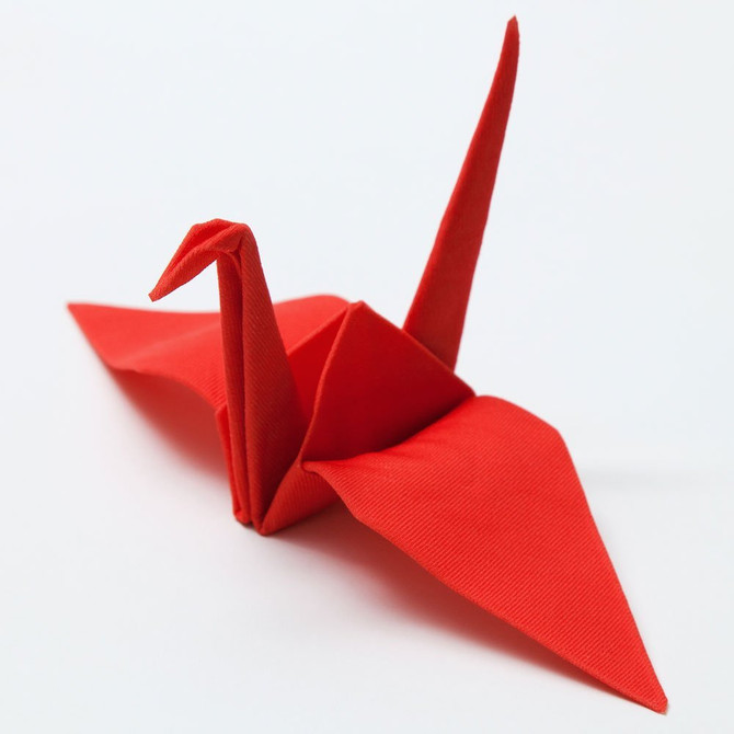 Origami Cloth with Shape Memory "Peti Peto", CRANE