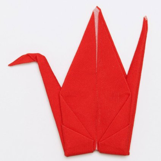Origami Cloth with Shape Memory "Peti Peto", CRANE