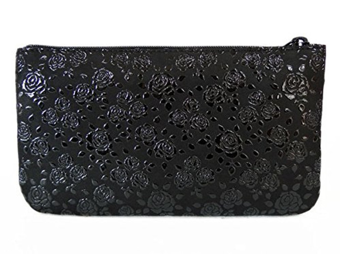 INDENYA Adorable Pouch 4407, Roses Black on Black