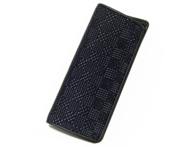 INDENYA Glasses Case 4203, Checkered Black on Black