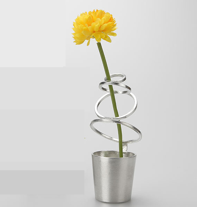 100% Tin Flower Vase "HOOP"