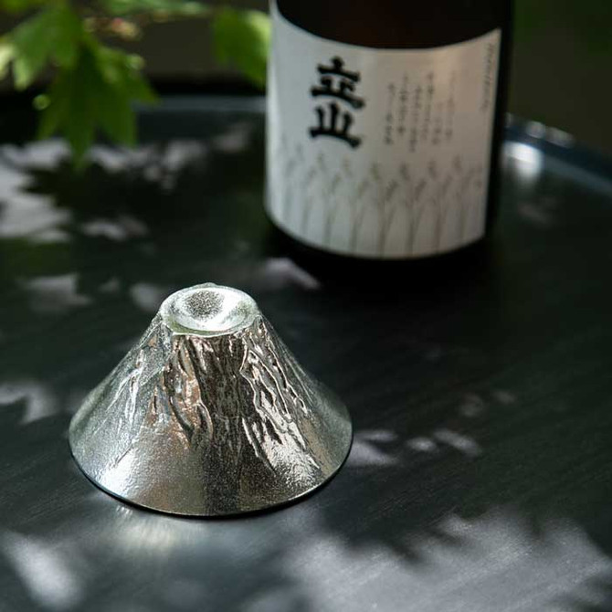 100% Tin Mt. Fuji Sake Gift SET