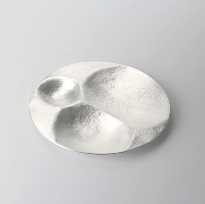 100% Tin Sectioned Plate for Appetizers & Accessories