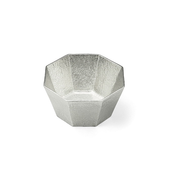 100% Tin Octagon Bowl "KUZUSHI ORI"