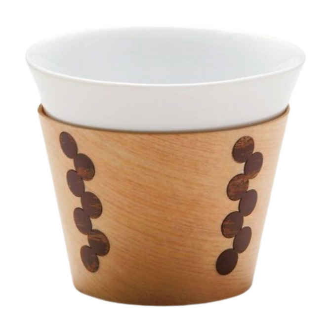 Cherry Bark Covered Porcelain Cups TSUNAGU
ROUND