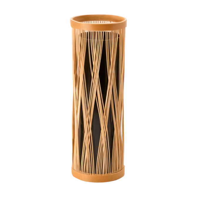 Miyabi Andon Bamboo Flower Vase 'Hitoeda Sarashi'