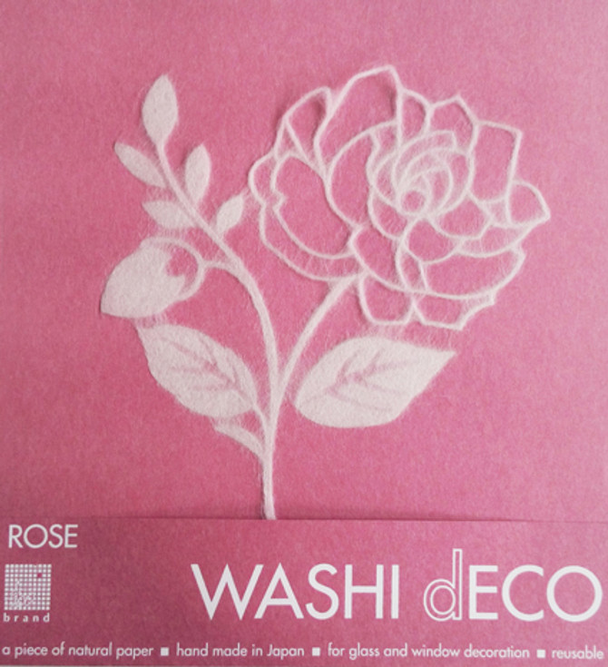IEDA Mino Washi Reusable Window Decoration - Flower
