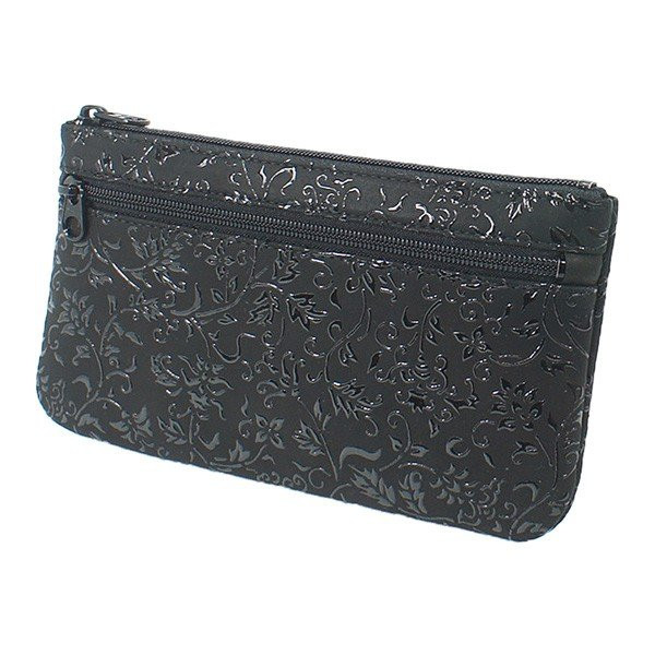 INDENYA Adorable Pouch 4407 Arabesque Flower, Black on Black