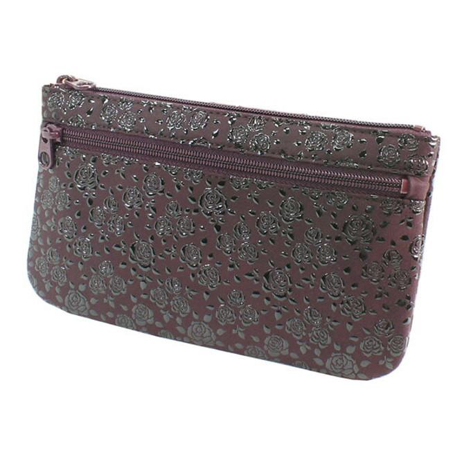 INDENYA Adorable Pouch 4407 Small Roses, Black on Purple