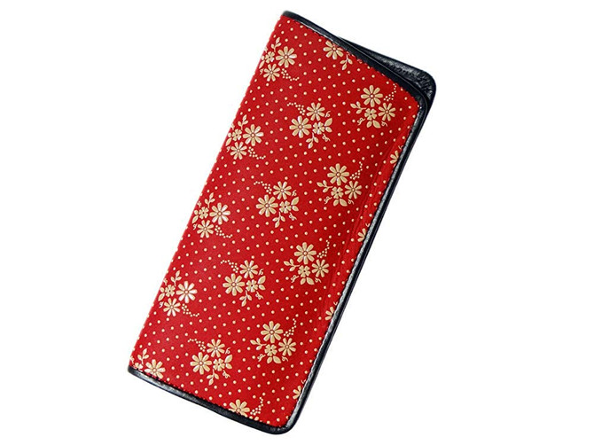 INDENYA Glasses Case 4203, Cosmos White on Red