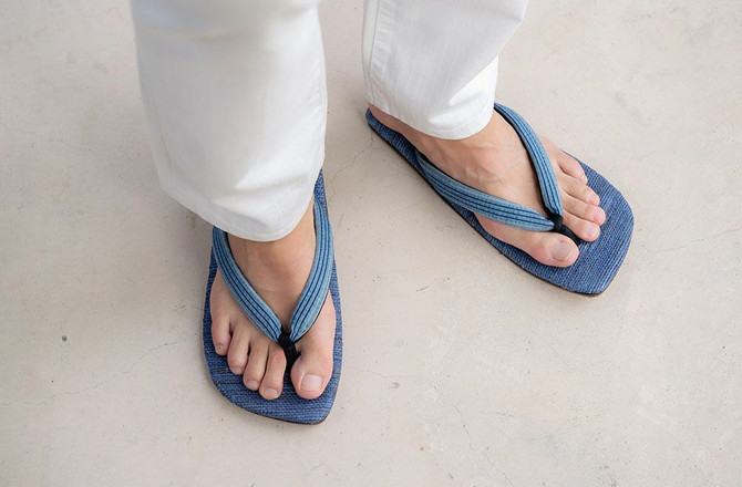 "Rikyu" Unisex Blue Reflexology Setta (H3004)