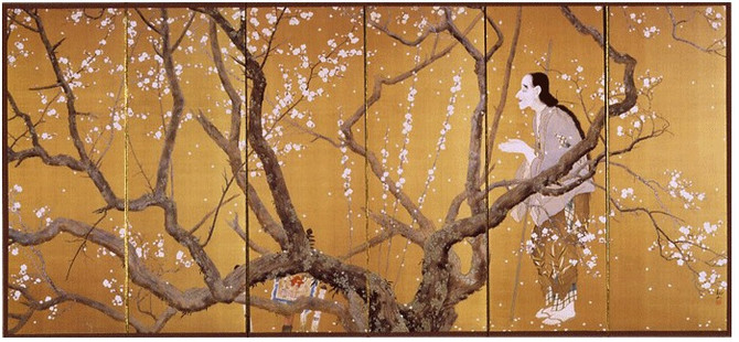 BENRIDO Decorative Folding Screen, "Yoroboshi"