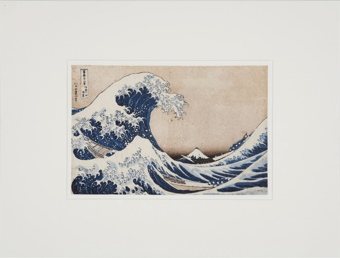 BENRIDO COLLOTYPE Framed Print "Great Wave of Kanagawa"