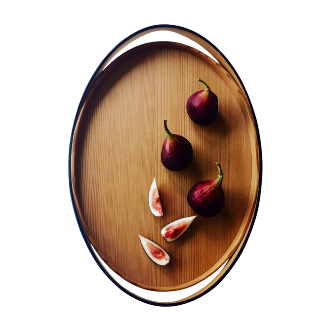 TOMIOKA Cherry Bark Bentwood Tray "Kasanegasane"