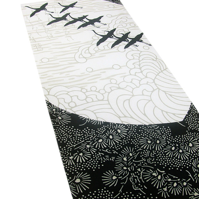 WAJIN 'Hare' Japanese Beauty Tenugui Cotton Towel - Cranes H-002