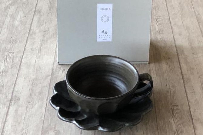"RINKA" Porcelain Soup Cup and Saucer SET