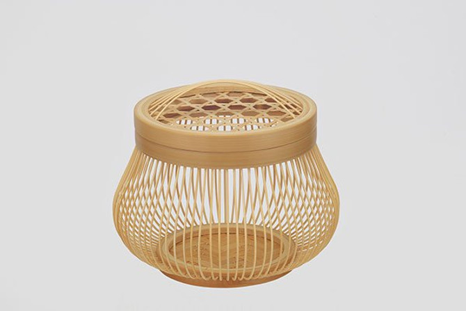 Miyabi Andon Bamboo Basket "Komachi"