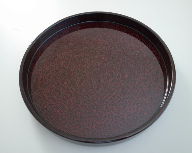 ISHIOKA Tsugaru lacquer Coffee Tray, Nanako black