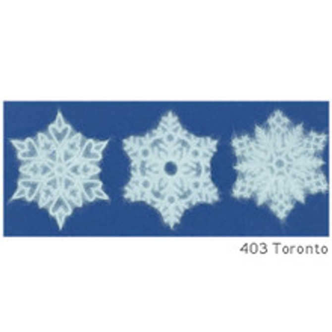 Reusable Mino Paper Window Decoration Set SNOWFLAKES 3pcs. TORONTO