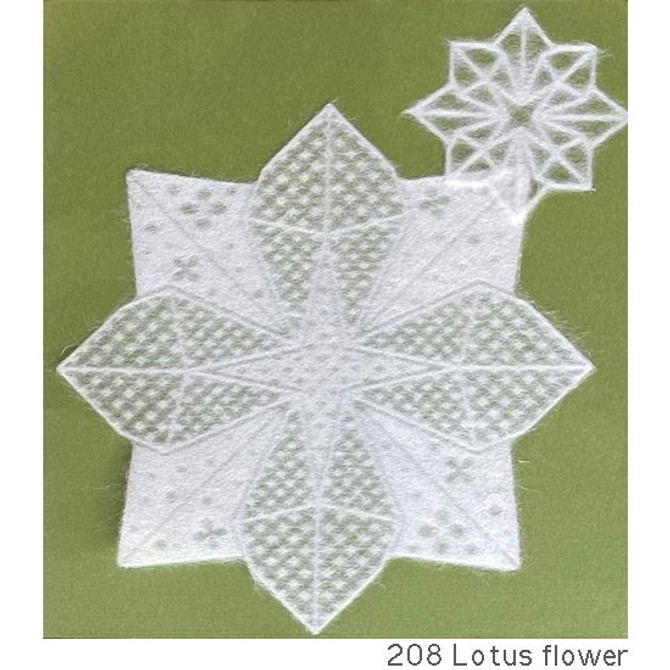 Mino Paper Reusable Window Decoration ORIGAMI, Lotus Flower