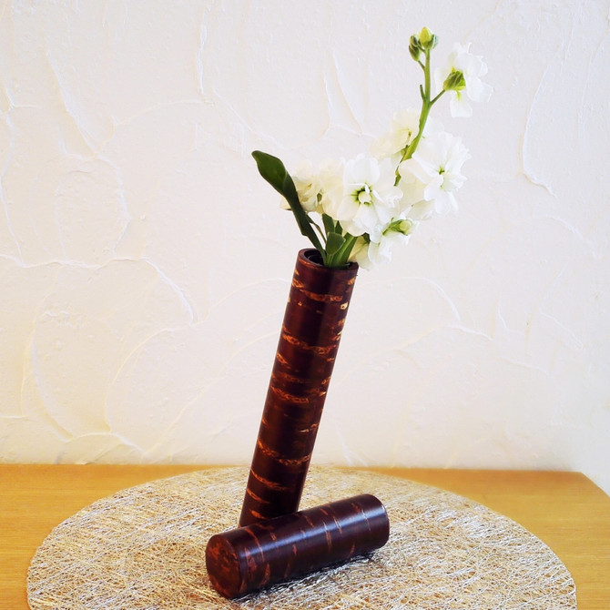 TOMIOKA Cherry Bark Flower Vase "Stick"