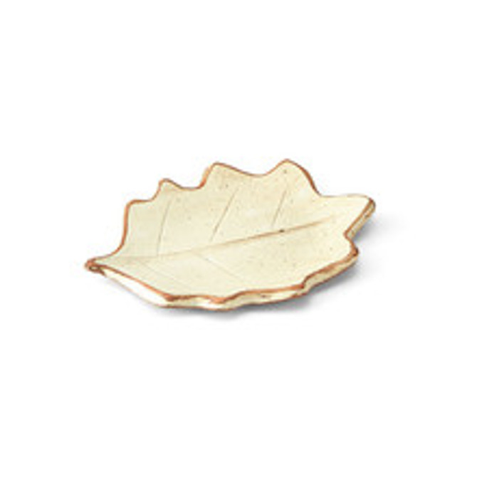 marukatsu Porcelain ta ta la KONOHA Persimmon Leaf Plate