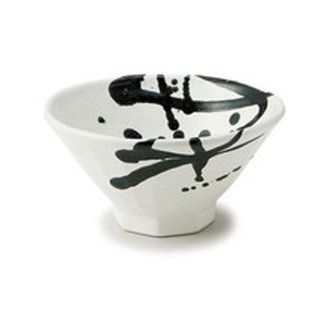 MARUKATSU Porcelain Deep Rice Bowl TENGU White Small