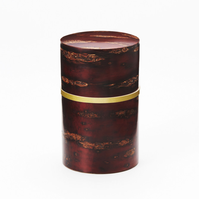 Cherry Bark Tea Container with a Colored Ring BAND
Gold