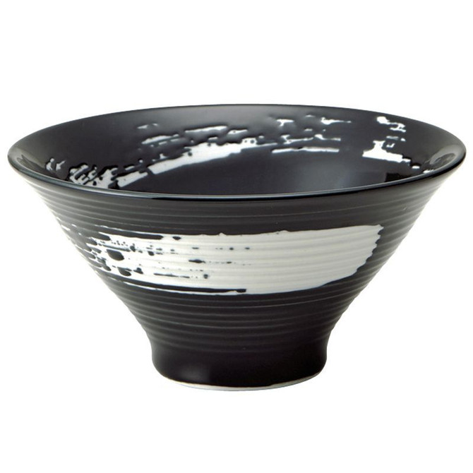 MARUKATSU Porcelain "EN" Deep Bowl with Accent White