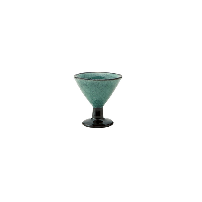 MARUKATSU Porcelain "WAN-GURI" Aperitif Cup, Turquoise