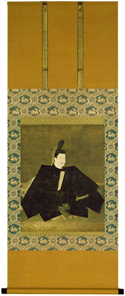 BENRIDO COLLOTYPE Hanging Scroll "Fujiwara no Takanobu"