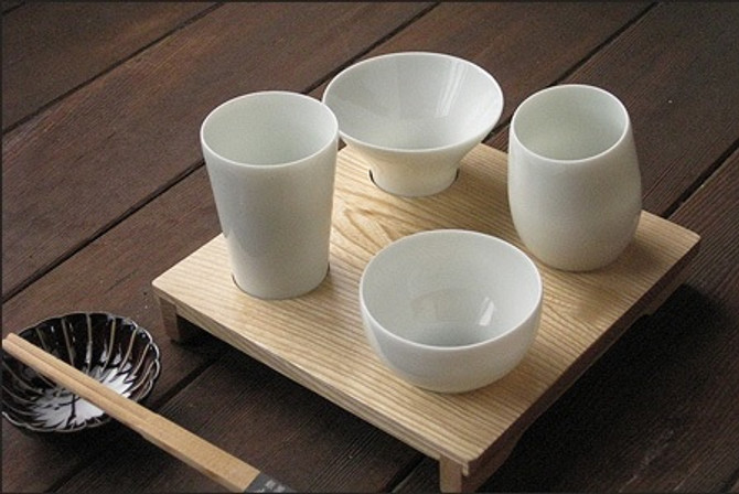Sake Connoisseur Tasting Set, 4pcs in wooden box