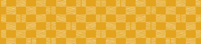 Rienzome Fashionable Tenugui Scarf, Yoroke Yellow Checkered