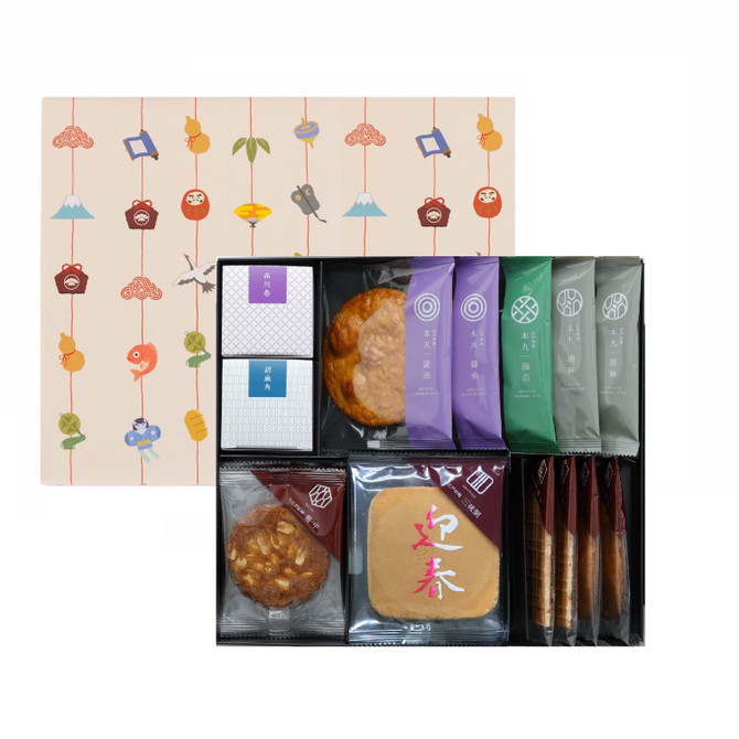 Matsuzaki 'Oedo' Variety Senbei Set, sweet and salty, 2023 New Year's LIMITED EDITION