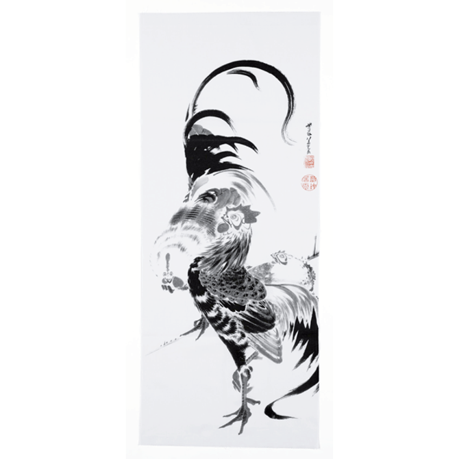 Tenugui Rooster by Ito Jakuchu Tenugui