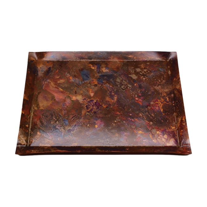 ORII Crafts Series Colorful Square Copper Tray TONE