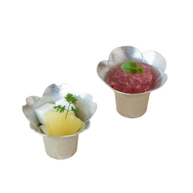 Bendable Blooming Flower Tin Bowl