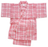 Jinbei for Kids "Pink Lattice", kj-003 (up to 120cm)