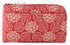 INDENYA Coin Purse with Compartments, 1005 Hortensia White on Red