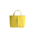 KOSHO ougi pleats Canvas Tote Bag YS, Yellow/Ecru Beige