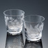 Rocks Glass with Cut Designs "UROSHI", 1pc.