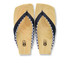 MIZUTORI Modern Geta Sandals for Men SAJIN, Blue Thong (SA-08)