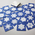 IEDA Mino Washi Reusable Window Decoration, Snowflake Gift Box 22 Snowflakes