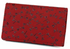 Indenya Business Card Holder 2501 with Dragonfly Pattern, Black on Red