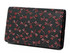 Indenya Business Card Holder 2501 with Dragonfly Pattern, Red on Black